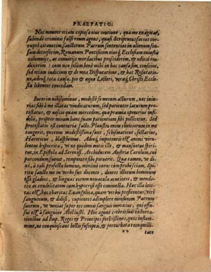 Refutatio Defensionis Assertionvm Iesuiticarum de Ecclesia Christi, hoc anno aeditae : In qua praecipua Religionis Pontificiae capita refelluntur