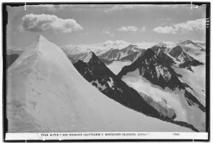 Stubaier Alpen. Stubaier HauptBergkamm vom Windacher Daunkogel 3363 Meter