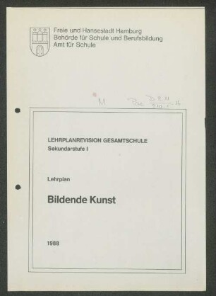 Lehrplan Bildende Kunst