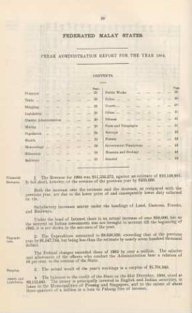 Perak administration report for the year 1904