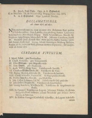 Certamen Virtutum.