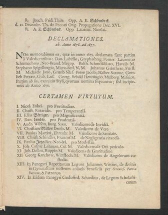 Certamen Virtutum.