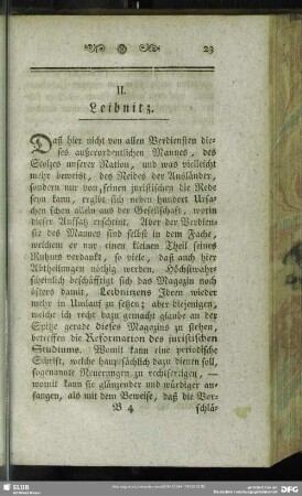II. Leibnitz