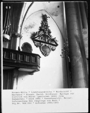 Epitaph für Dietrich von Büren (gestorben 1680)
