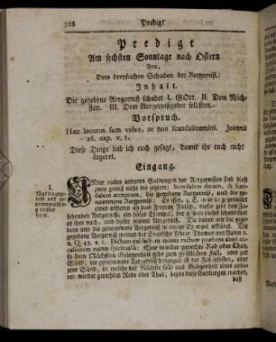 Predigt Am sechsten Sonntage nach Ostern