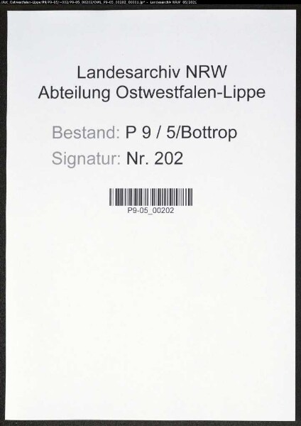 Heiratsregister Standesamt Bottrop