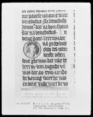 Sächsische Weltchronik (bis zum Jahre 1229) — Otto 3., Folio 83verso