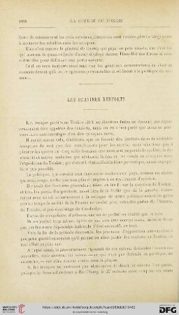 Les derniers renforts … Campagne de pacification au Tonkin