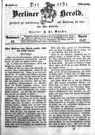 Nummer 44, April 1847