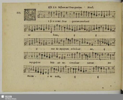 III. Morel, Clément: Miserere mei Deus quoniam