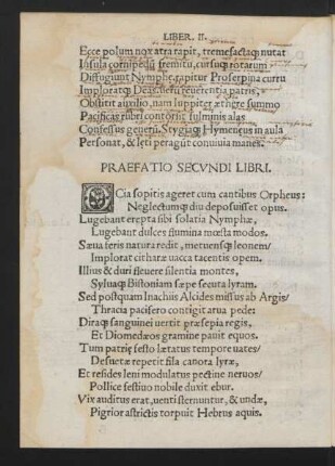 Praefatio Secundi Libri.