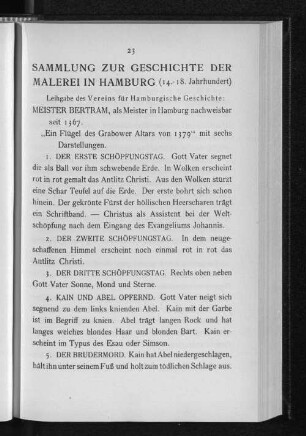 Sammlung zur Geschichte der Malerei in Hamburg
