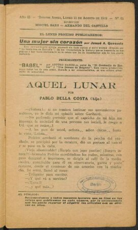 1919000391: Aquel lunar