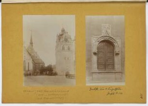 Bartholomäikirche, Zerbst: Ansicht, Ansicht Portal (aus: Skizzen- und Fotoalbum 11)