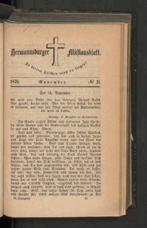 No. 11. November. 1876.
