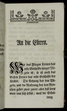 An die Eltern