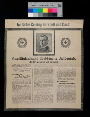 "Kapitänleutnant Weddigens Heldentod"
