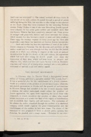 The Zionist Movement