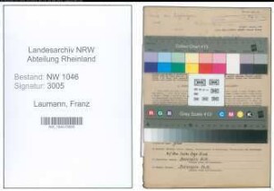 Entnazifizierung Franz Laumann , geb. 19.04.1888 (Kohlenhaendler)