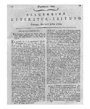 Ferber, J. J.: Mineralogische und metallurgische Bemerckungen in Neuchatel, Franche-Conté und Bourgogne. Im Jahre 1788 angestellet. Berlin: Mylius 1789