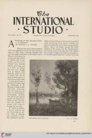 33.1907/08 (1908) = Nr. 129: A painter of the Middle West, L. H. Meakin