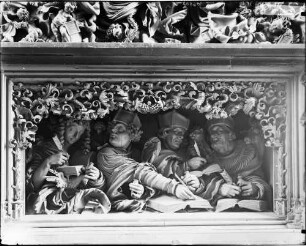 Breisach Sankt Stephansmünster Hochaltar (1523/1526) Predella Die vier Evangelisten