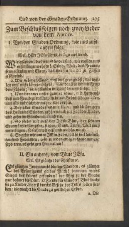 Zum Beschluß folgen noch zwey Lieder von dem Autore