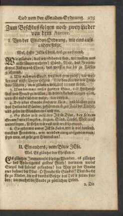 Zum Beschluß folgen noch zwey Lieder von dem Autore