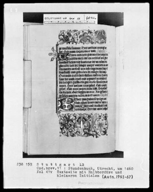 Niederländisches Stundenbuch (Handschrift der Brüder vom gemeinsamen Leben) — ---, Folio 41 versoTextblatt