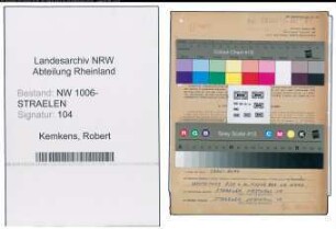 Entnazifizierung Robert Kemkens , geb. 03.12.1907 (Arbeiter)