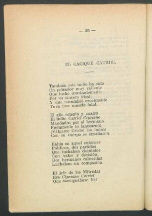 El cacique Catriel