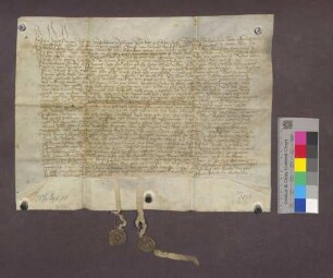 Kleidervermächtnis der Genefe von Heilbronn für ULF Kapelle zum Neuenstift bei Villingen.