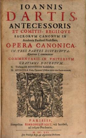 Opera canonica ...