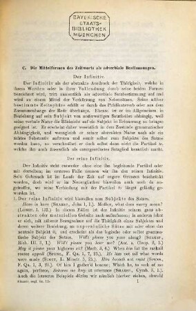 Englische Grammatik, 3. Die Lehre von der Wort- und Satzfügung ; 2