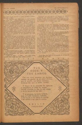 Tus ojos y tus labios : [Poesía]