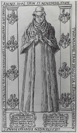 Frau Brigitte von Ponickau, geborene von Schönberg