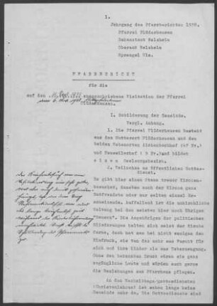 Plüderhausen: Pfarrbericht 1938