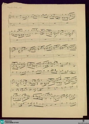 Fugues. Fragments - Mus. Hs. 1418,216 : pf; d; KauS p.115