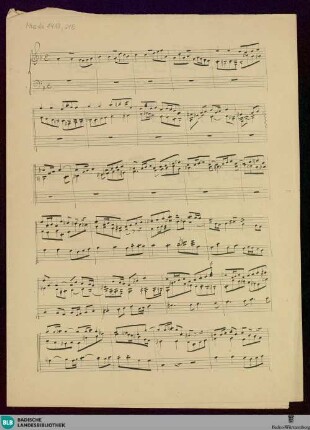 Fugues. Fragments - Mus. Hs. 1418,216 : pf; d; KauS p.115