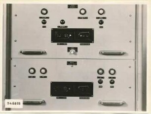 Fernsehsender HF 2832, Teilansicht 4, Schrank Mitte geschlossen, Foto 1954