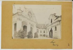 Schloss Lamberg, Steyr: Ansicht (aus: Skizzen- und Fotoalbum 21)