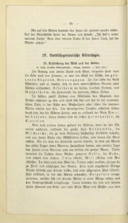 IV. Nordisch-germanische Göttersagen