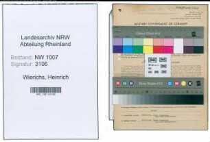 Entnazifizierung Heinrich Wierichs , geb. 24.10.1903 (Landwirt)