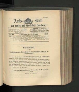 No. 191, 2. August 1917