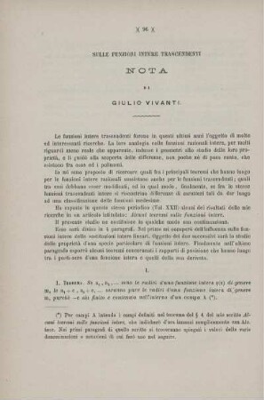 Sulle funzioni intere trascendenti.