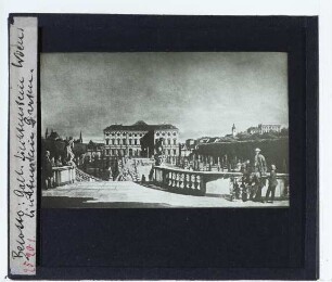 Bellotto, Das Gartenpalais Liechtenstein, Gartenseite (Wien LM)