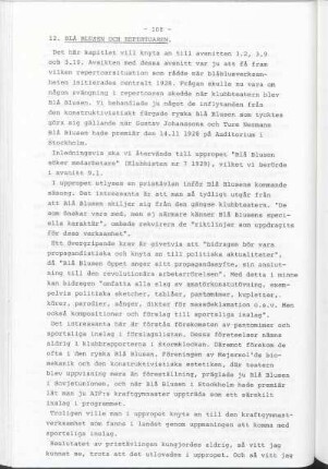 12. Blå Blusen Och Repertoaren.
