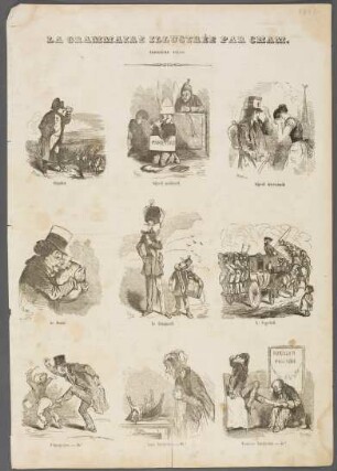 La Grammaire illustrée par Cham. Troisième lecon.