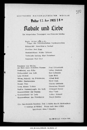 Kabale und Liebe