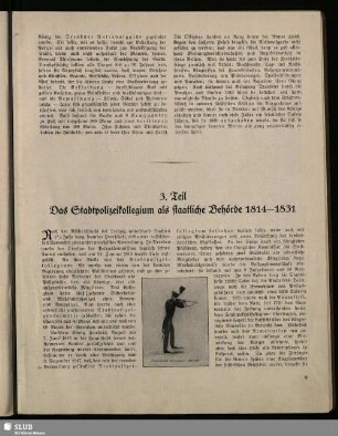 3. Teil: Das Stadtpolizeikollegium als staatliche Behörde 1814-1831
